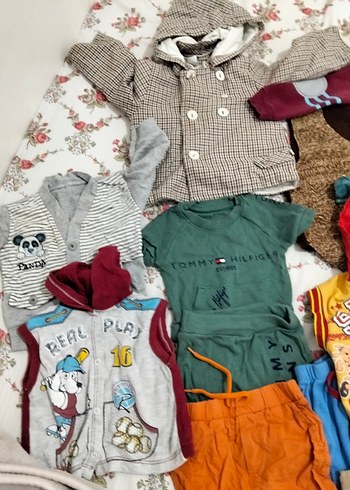 Renkli Desenli Uzun Kollu Bebek Tulum - Görsel 6