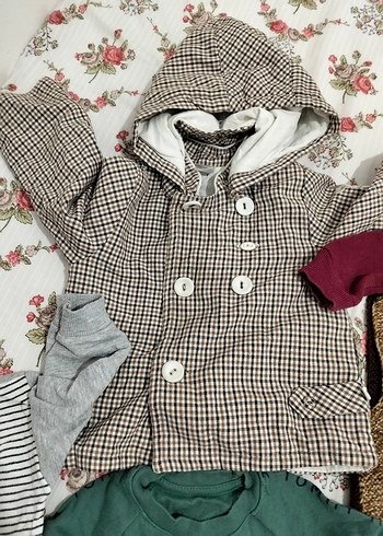 Renkli Desenli Uzun Kollu Bebek Tulum - Görsel 2