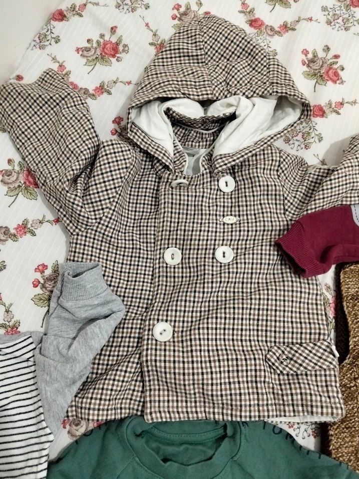 Renkli Desenli Uzun Kollu Bebek Tulum - Görsel 2