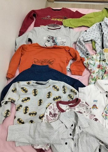 Çok Renkli Erkek Çocuk Örgü Hırka - Görsel 8