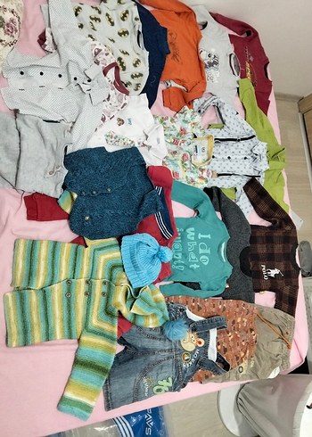 Çok Renkli Erkek Çocuk Örgü Hırka - Görsel 4