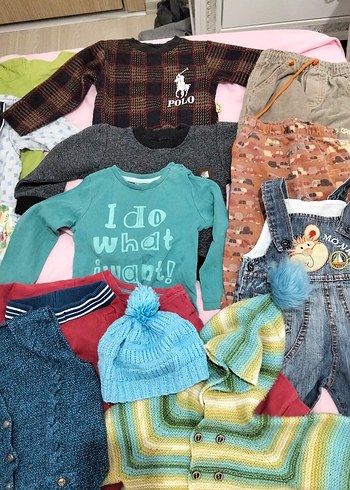 Çok Renkli Erkek Çocuk Örgü Hırka - Görsel 10