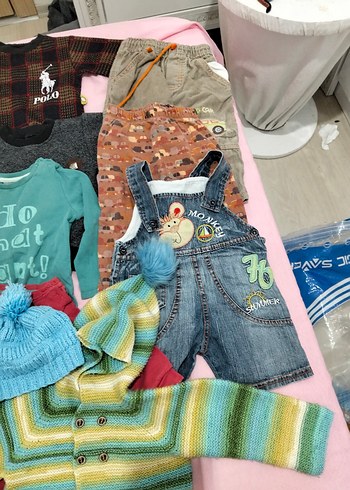 Çok Renkli Erkek Çocuk Örgü Hırka - Görsel 11