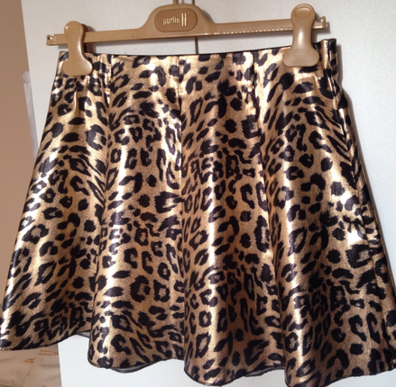 Diğer Leopar kloş mini etek