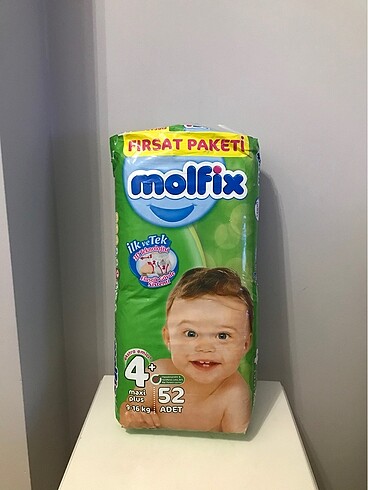 Molfix 4+ 52 Adet Bebek Bezi