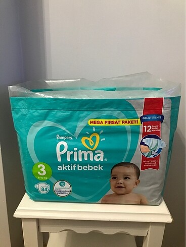 Prima 3 Numara 84 Adet Bebek Bezi