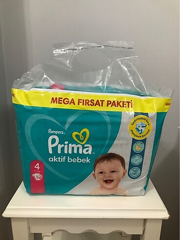 Prima 4 Numara 74 Adet Bebek Bezi
