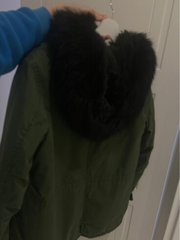 Zara m beden ici kurk parka - Görsel 3