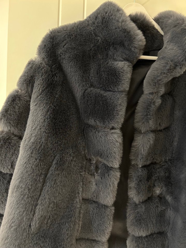 Furever Marka Füme 36-38 beden Kaliteli Kürk - Görsel 5