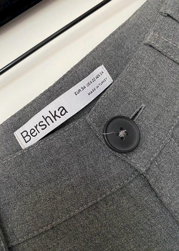xs Beden Kargo Cepli, Krep Kumaş Gri Pantolon