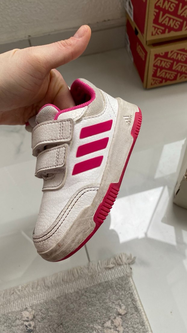 Kız Çocuk Pembe Cırt Cırtlı Spor Ayakkabı - Görsel 3