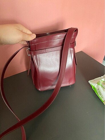 Manuka bordo çanta - Görsel 6