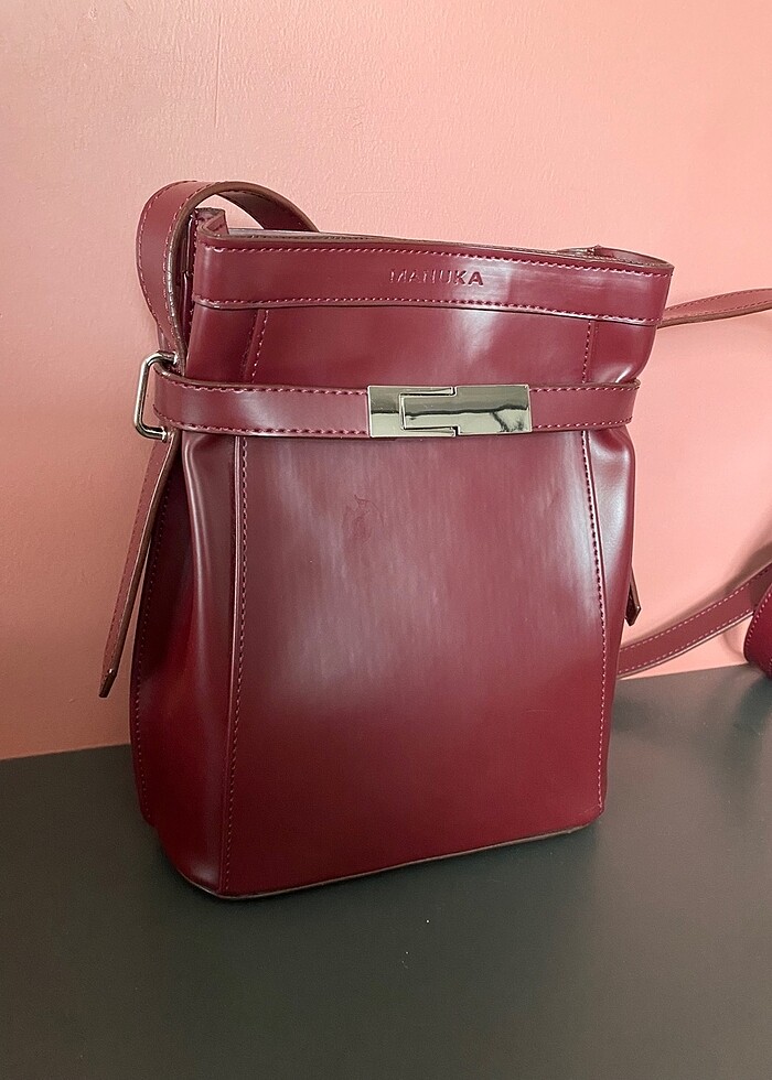 Manuka bordo çanta - Görsel 2