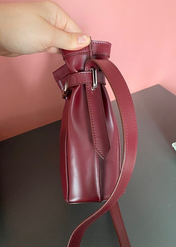 Manuka bordo çanta - Görsel 5