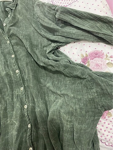 Yıkama müslin elbise - Görsel 8