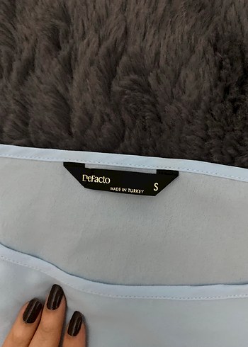 Mavi Saten Üst - Görsel 2