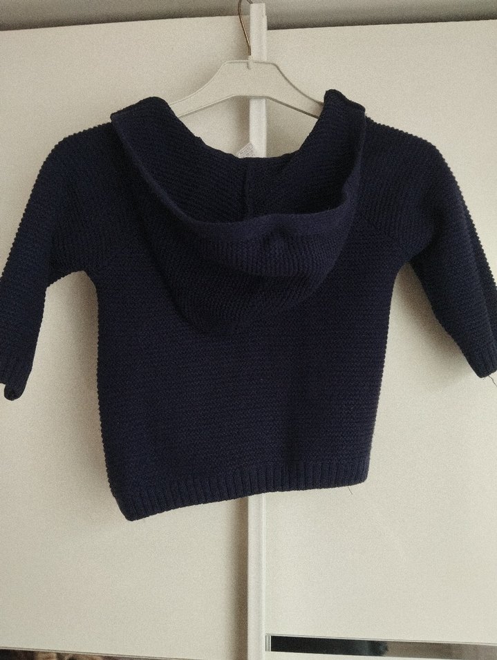 Erkek Çocuk Lacivert Örgü Hırka - Görsel 2