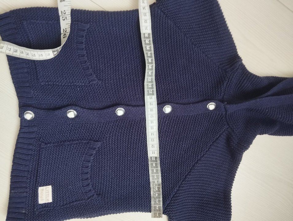 Erkek Çocuk Lacivert Örgü Hırka - Görsel 4