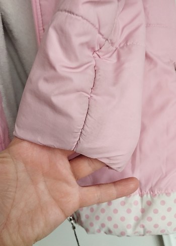 Kız Çocuk Pembe Fermuarlı Ceket - Görsel 3