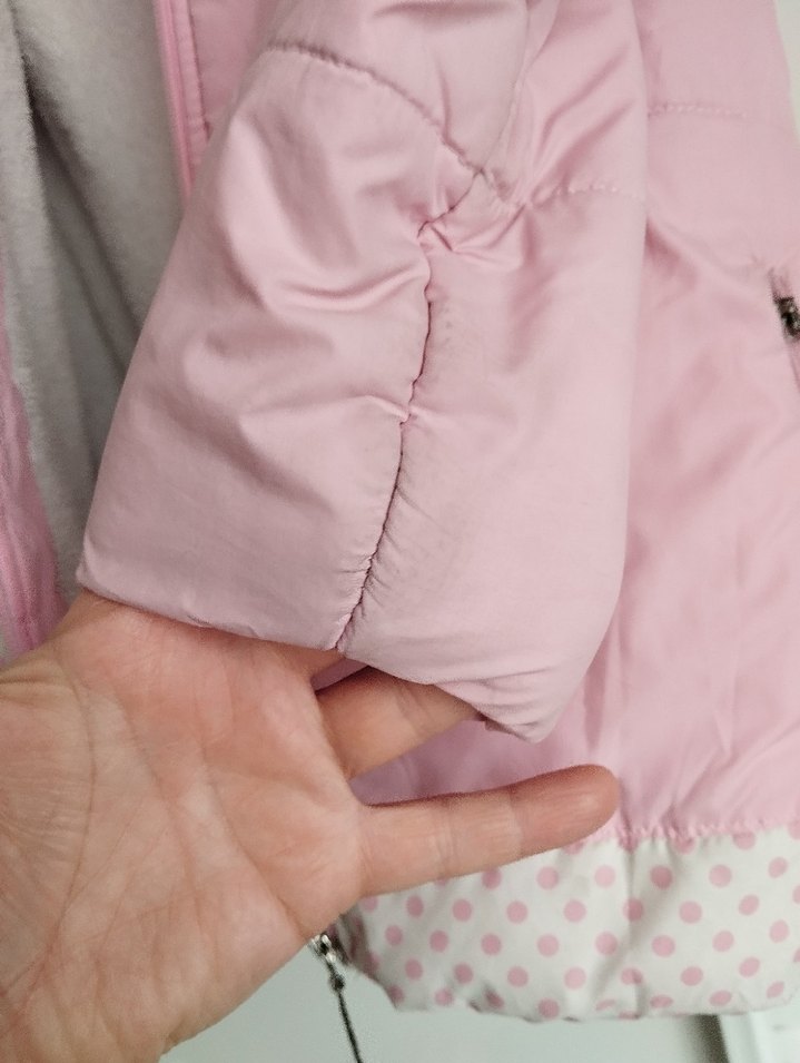 Kız Çocuk Pembe Fermuarlı Ceket - Görsel 3