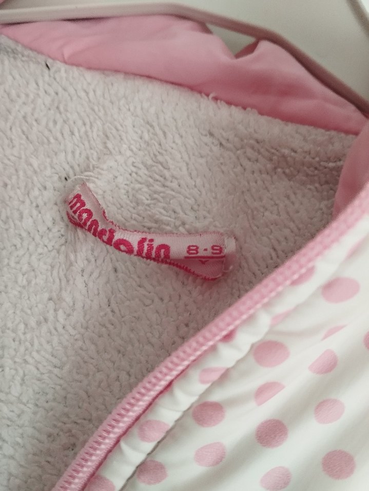 Kız Çocuk Pembe Fermuarlı Ceket - Görsel 2