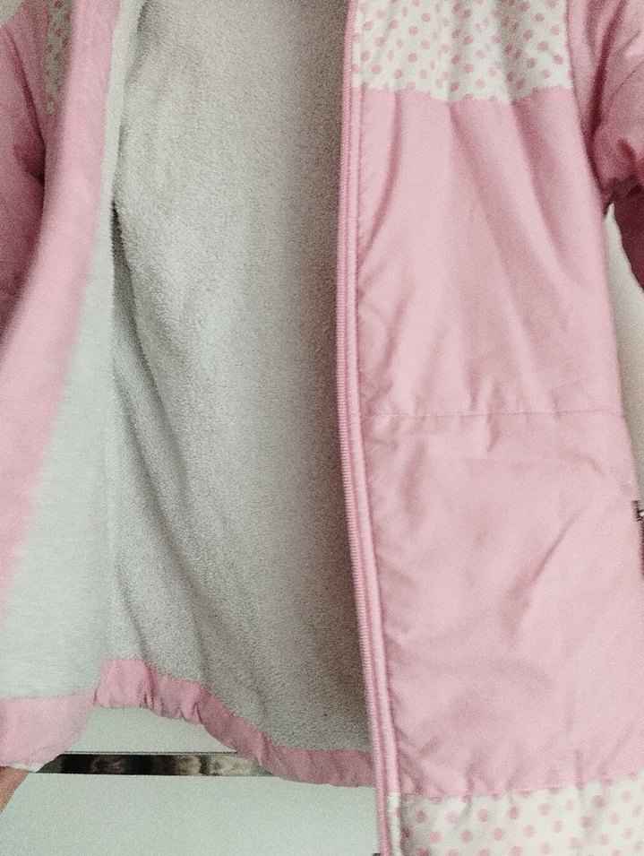 Kız Çocuk Pembe Fermuarlı Ceket - Görsel 5