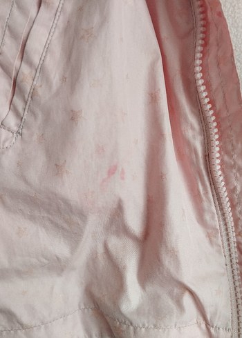 Kız Çocuk Pembe Düğmeli Yağmurluk - Görsel 4