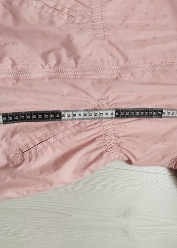 Kız Çocuk Pembe Düğmeli Yağmurluk - Görsel 13