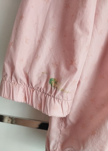 Kız Çocuk Pembe Düğmeli Yağmurluk - Görsel 3