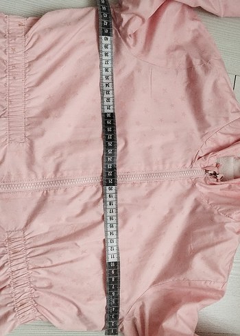 Kız Çocuk Pembe Düğmeli Yağmurluk - Görsel 11