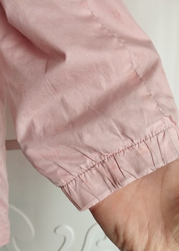 Kız Çocuk Pembe Düğmeli Yağmurluk - Görsel 9