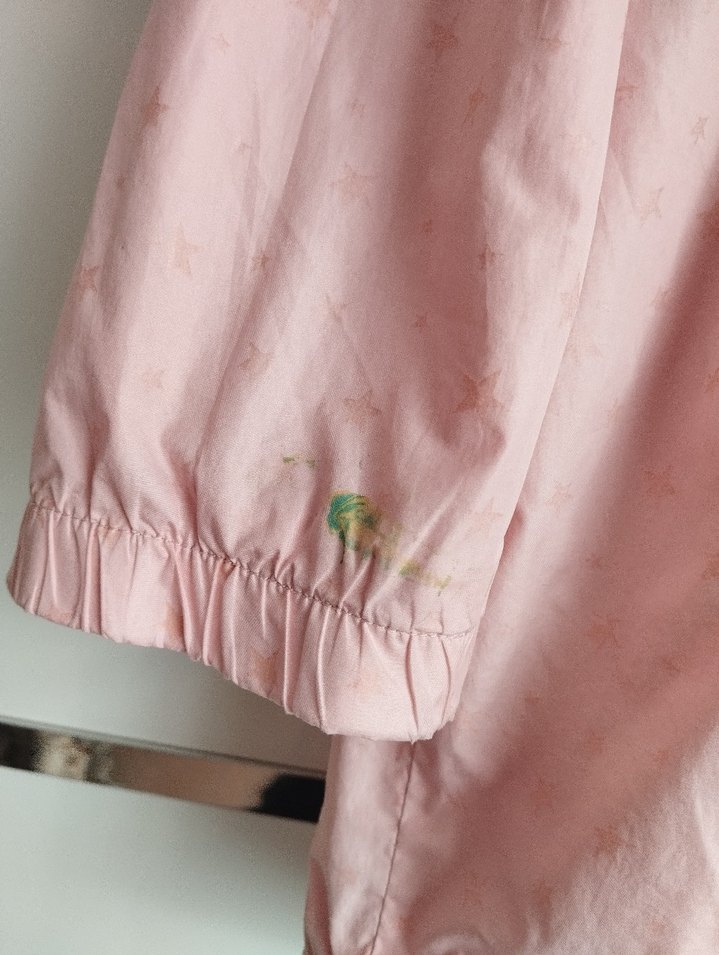 Kız Çocuk Pembe Düğmeli Yağmurluk - Görsel 3