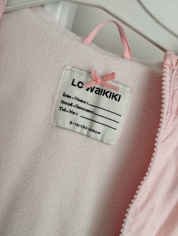 Kız Çocuk Pembe Düğmeli Yağmurluk - Görsel 2