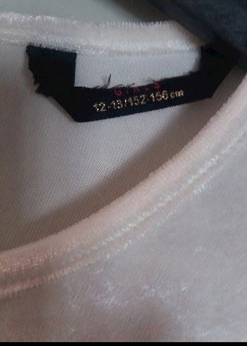 Uzun Kollu Simli Beyaz Kız Çocuk Elbise - Görsel 5