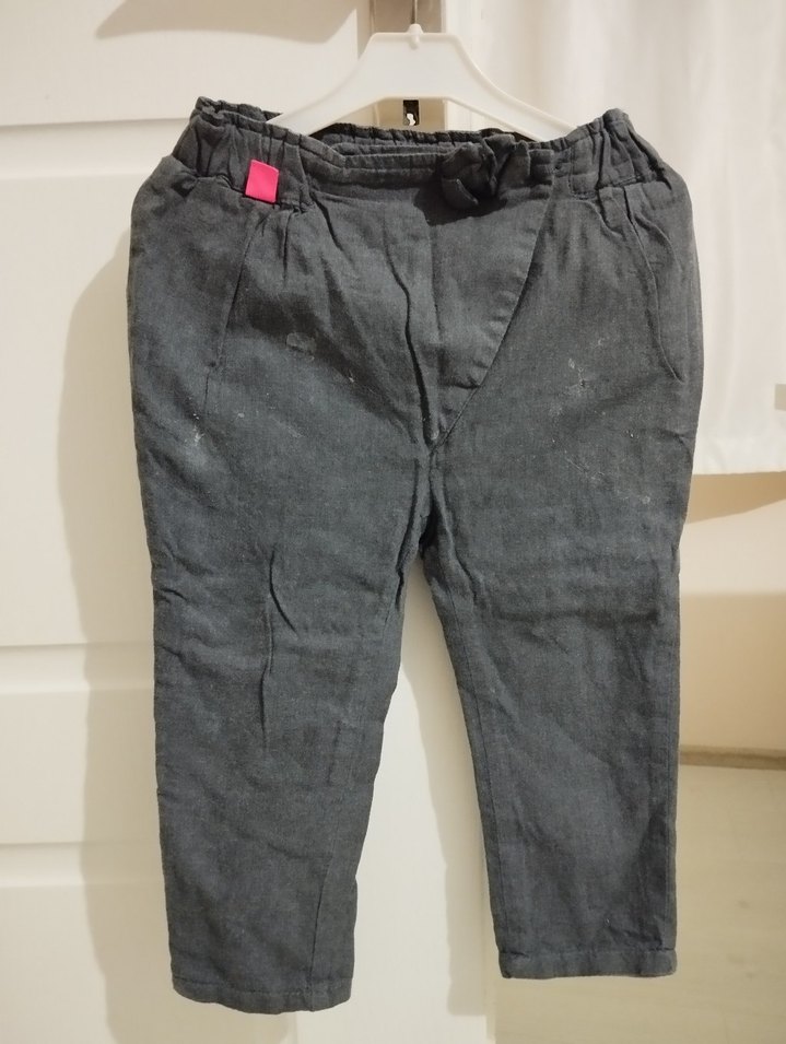 Kız Çocuk Bol Kesim  Pantolon - Görsel 2