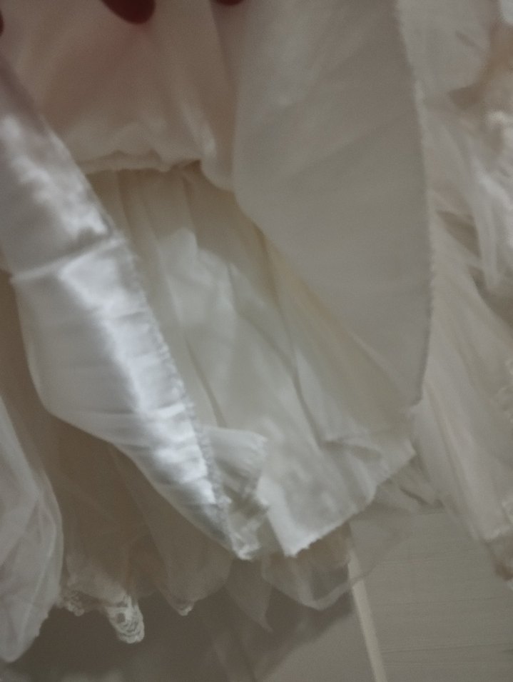 Dantel Detaylı Kız Çocuk Beyaz Elbise - Görsel 5