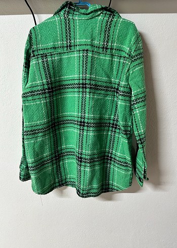 Düğmeli Yeşil Gömlek - Görsel 2