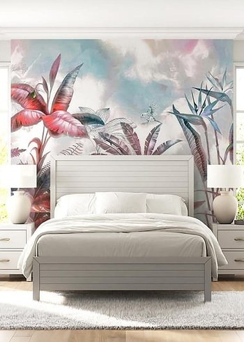 Çok Renkli Baskılı Dekoratif duvar kagidi - Görsel 8