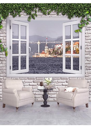 Çok Renkli Baskılı Dekoratif duvar kagidi - Görsel 20