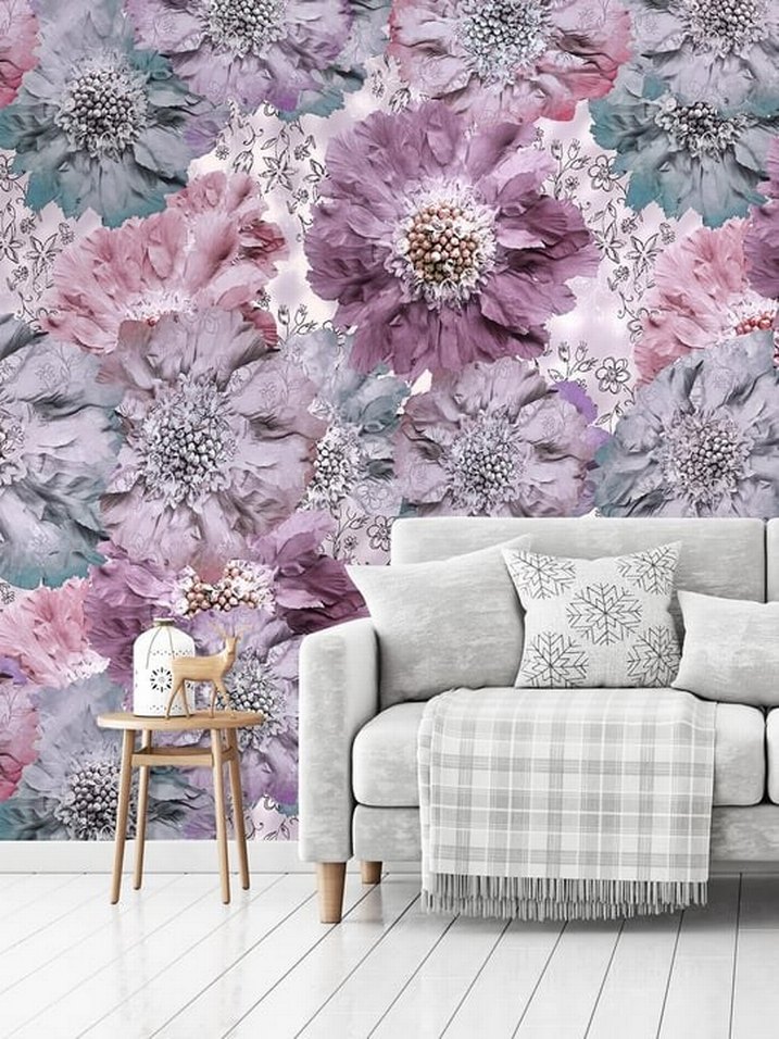 Çok Renkli Baskılı Dekoratif duvar kagidi - Görsel 3