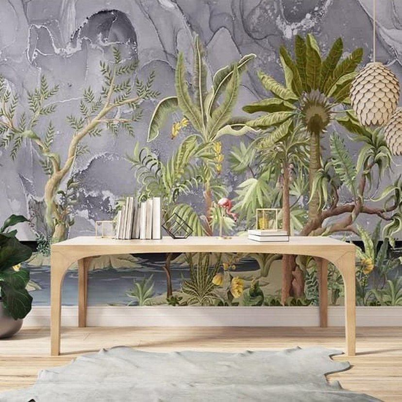 Çok Renkli Baskılı Dekoratif duvar kagidi - Görsel 4