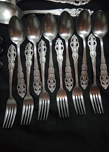 antika çatal&kaşık&bıçak seti 29 parça germany steel