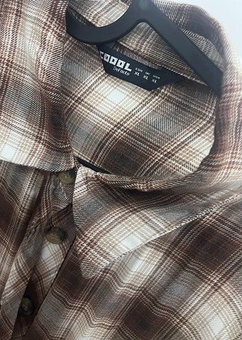 Kadın Kahverengi Uzun Kollu Gömlek - Görsel 3