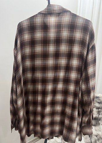 Kadın Kahverengi Uzun Kollu Gömlek - Görsel 2