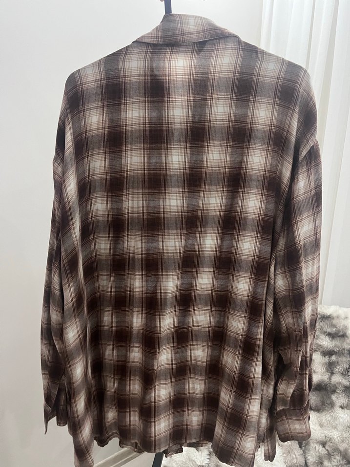 Kadın Kahverengi Uzun Kollu Gömlek - Görsel 2