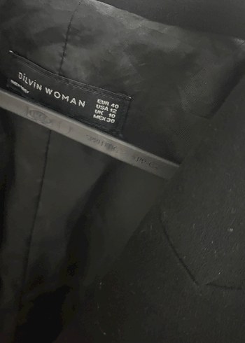 Siyah Kadın Midi Blazer Ceket - Görsel 3