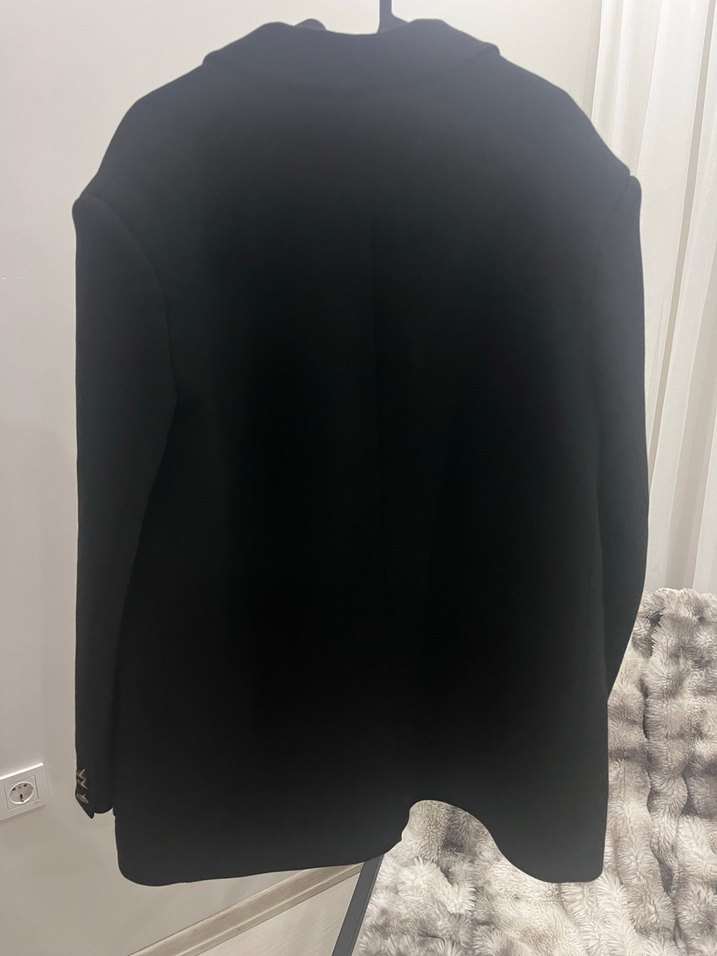 Siyah Kadın Midi Blazer Ceket - Görsel 2