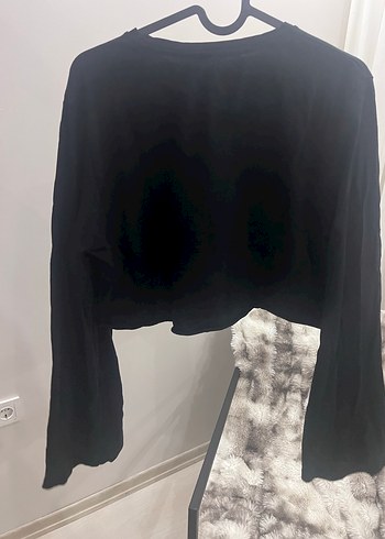 Siyah yarasa kol crop - Görsel 2