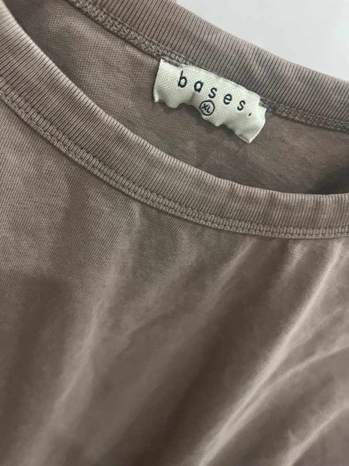 Kadın Kahverengi Tişört - Görsel 3