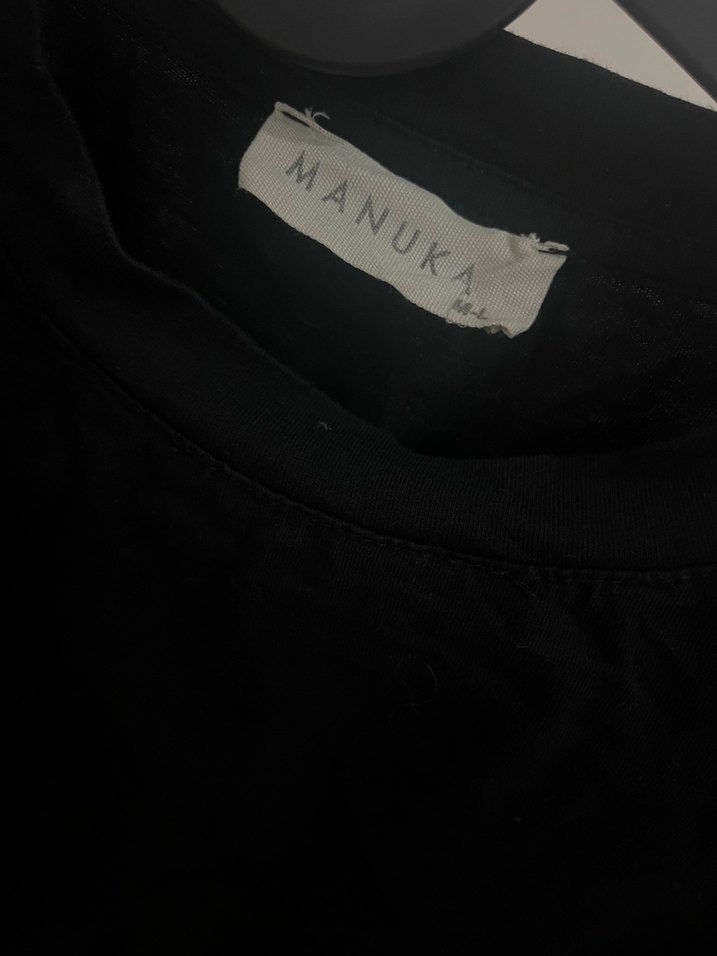 Siyah Uzun Kollu yarasa kol tişört - Görsel 3